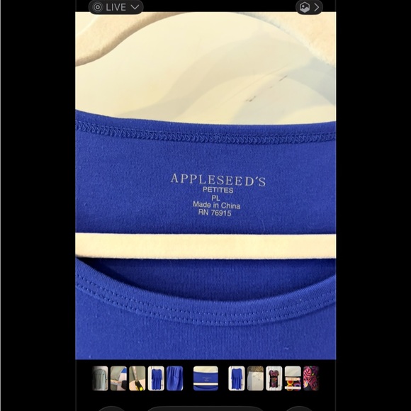 Appleseed’s deep sky blue midi dress with pockets 100% cotton size PL - Picture 4 of 5